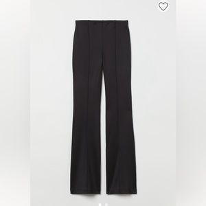 H&M creased dress pant, size US XL, black, pleated,polyester